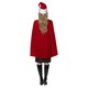 image 2 of Luxury Red Santa Claus Cape and Hat Ladies Fancy Dress Costume Accessories Kit