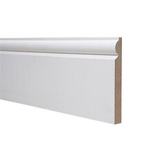 Pack of 20 (Total 20 Units) - Moisture Resistant MDF Primed Skirting Board - Torus - 18mm (W) x 168mm (H) - Length 4400mm