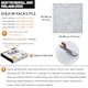 image 3 of NOVECRAFTO Vinyl Floor Tiles Self Adhesive – Peel and Stick 12x12in (30.5x30.5cm) Vinyl Flooring for Kitchen, Bathroom & Living Room – Arctic Terrazzo Design Grey | 5.57 sqm
