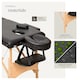 image 8 of Massage Table Freddi - 2-zone bed, foldable, with carry bag, head and armrests | Black | black | 1