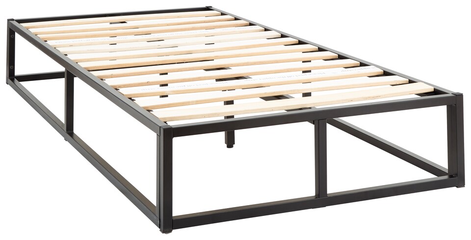 image 1 of Platform Bedframe Single Black | Black | Black