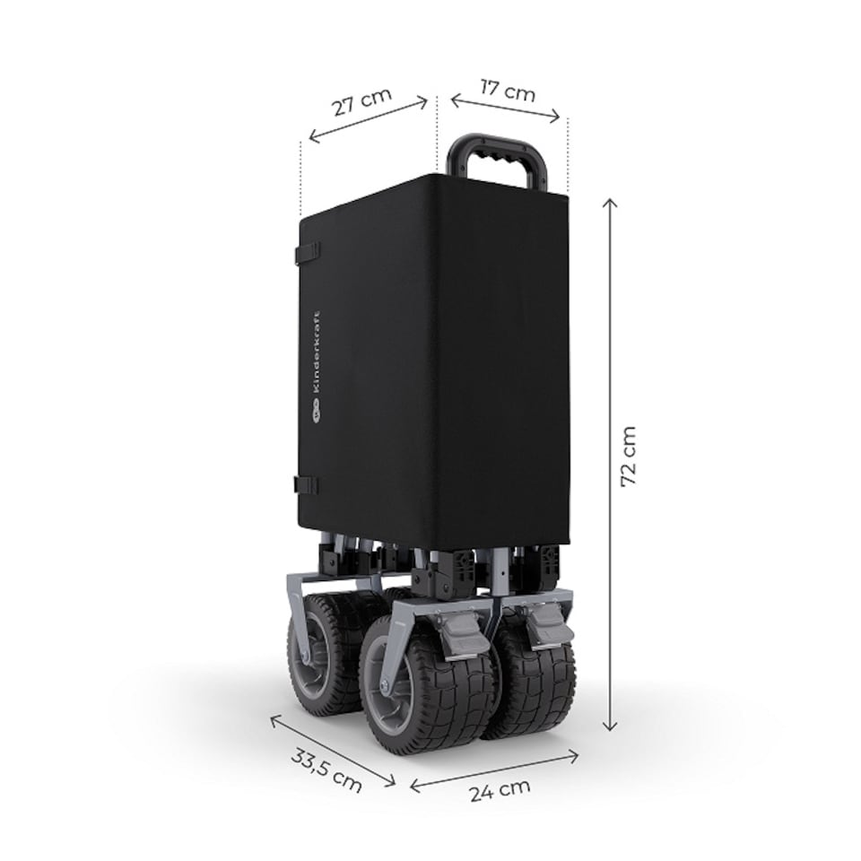 image 1 of Kinderkraft ROLLSTER Foldable Touring Wagon | Black | Mystic Black