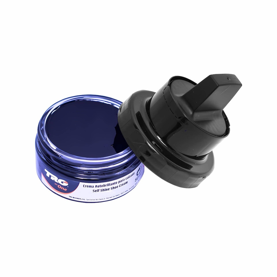 image 1 of TRG Self Shine Renovating Shoe Cream With Sponge for Instant Shine 50ml | Blue | Navy