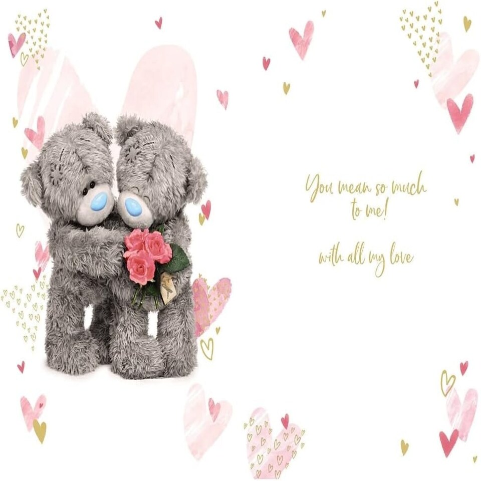 image 1 of Bears And Roses 3D Holographic Love Of My Life Birthday Card