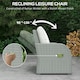 image 3 of Outsunny 6pc Padded Outdoor Rattan Wicker 3-Seat Sofa Recliner Footstool Table