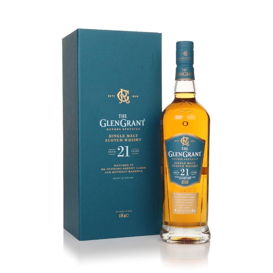 image 1 of Glen Grant - Speyside Single Malt Scotch 21 year old Whisky | Multi | A soft welcoming mouth feel with an explosion of rich tropical fruits and creamy butter notes | 1