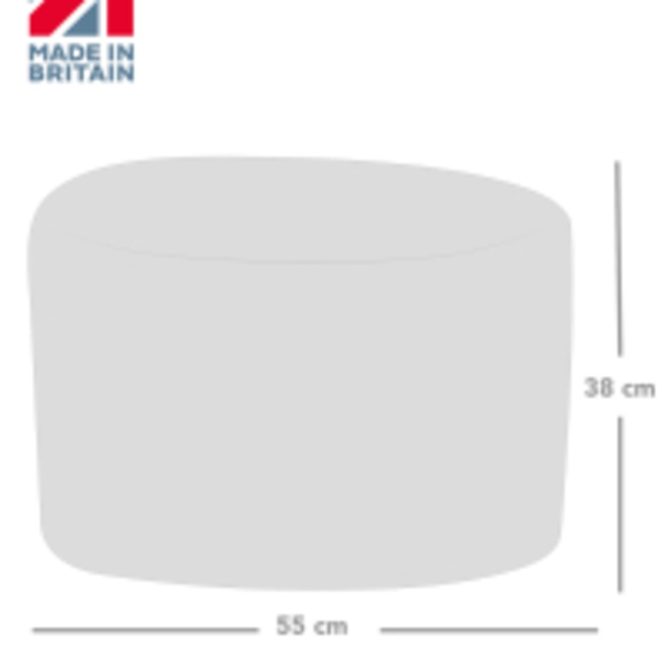 image 1 of rucomfy Velvet Pouffe - Indoor Bean Bag Footstool