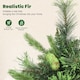 image 7 of HOMCOM 180cm Prelit Christmas Tree with Colourful DIY Synchronized LED Lights and Remote, Carolina Pine, Hinged Xmas Tree with Realistic Tips, 12 Modes, Daily Timer, Adjustable Brightness and Speed | Green