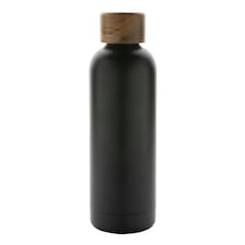 XD Collection Recycled Stainless Steel 500ml Bottle - Black - One Size Black | One Size