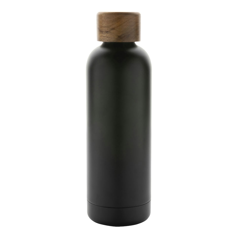 image 1 of XD Collection Recycled Stainless Steel 500ml Bottle - Black - One Size Black | One Size