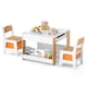 image 1 of COSTWAY Kids Table and 2 Chairs Set Multifunctional Natural