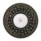 image 3 of Something Different Astrology Wheel Tealight Holder - Black/Gold - One Size