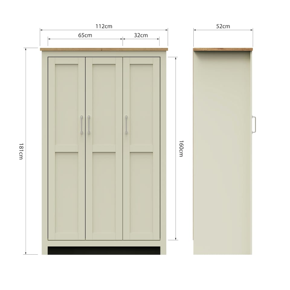 image 1 of 3 Door Wardrobe