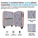 image 3 of 3 Piece Suitcase Set | Vanity Case + Cabin + Expandable Large Luggage