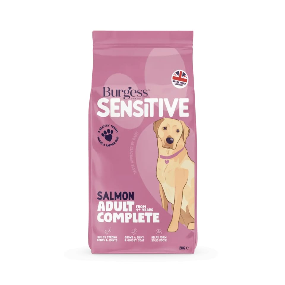 image 1 of Burgess Sensitive Adult Dog Food With Salmon And Rice - 2KG