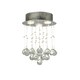 image 1 of 3LT CHROME CEILING FLUSH WITH ACRYLIC DROPS