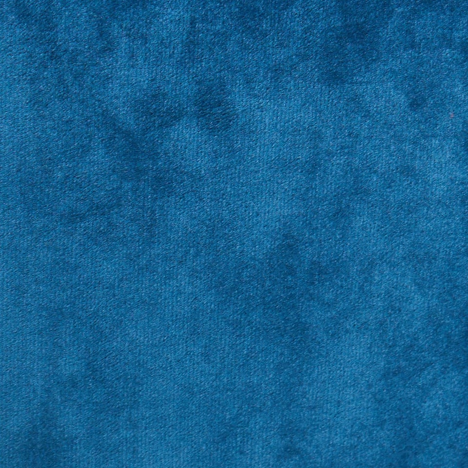 image 1 of OHS Matte Velvet Soft Foldable Cube Footstool Seat Storage Organiser Ottoman Blue | Teal