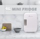 image 4 of Alivio White 4L Portable Mini Fridge