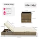 image 6 of Sun Lounger Set - 2 loungers, 1 side table, aluminium frame, adjustable backrest, rain cover Brown | Nature