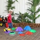 image 2 of ZONEKIZ Kids Stepping Stones, 11 Pieces Balance Stones for Obstacle Course