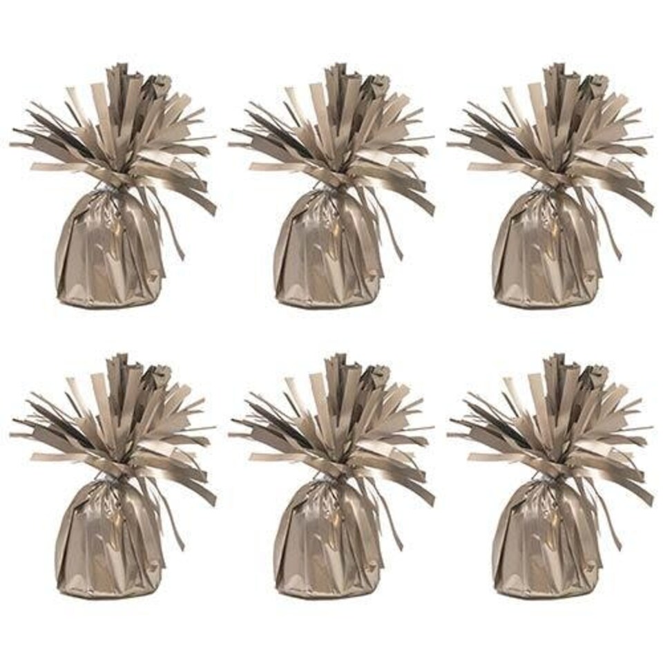 image 1 of Matte Nude Foil Balloon Weights 180g - Pack of 6 Copper
