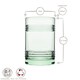 image 3 of Pasabahce Aware Tincan Recycled Highball Glasses - 490ml - Green - Pack of 12