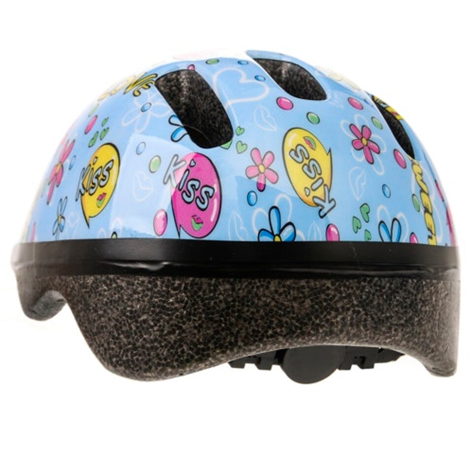 image 1 of Helmet for Kids Toddlers – Lightweight Adjustable Bike Helmet for Boys & Girls – Safety Crash Protection for Cycling, Scooter, Skateboard – MV62 Blue | Kiss Love | S
