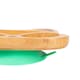 image 7 of Tiny Dining Children's Bamboo Suction Fox Plate - Green | Green | Green