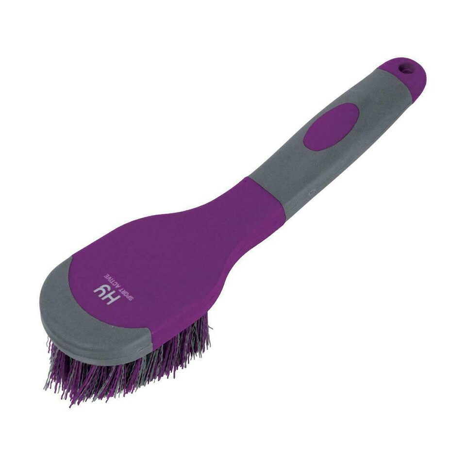 HySHINE Active Groom Bucket Brush - Amethyst Purple - One Size