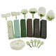 image 3 of 18pc Deluxe Polishing Kit Buffing Metal Car Caravan Spindle Drill Pad TE847