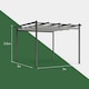 image 6 of VonHaus Pergola with Retractable Roof Weatherproof 3x3m