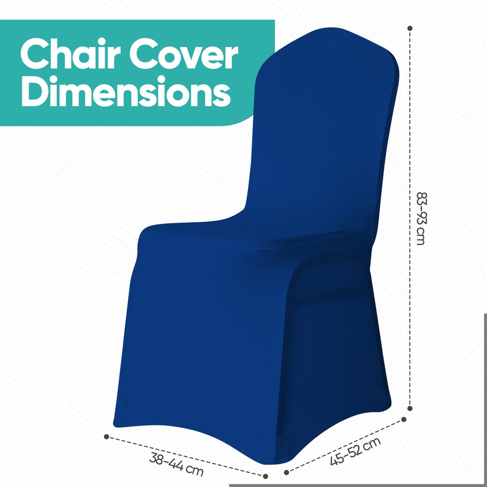 image 1 of Chair Cover Spandex Polyester Stretch, Flat Dining Slipcovers - 1pc
