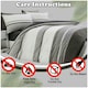 image 3 of VELVETIO Hudson Printed Duvet Cover Set Reversible Polycotton Easy Care Beddings Grey | Single