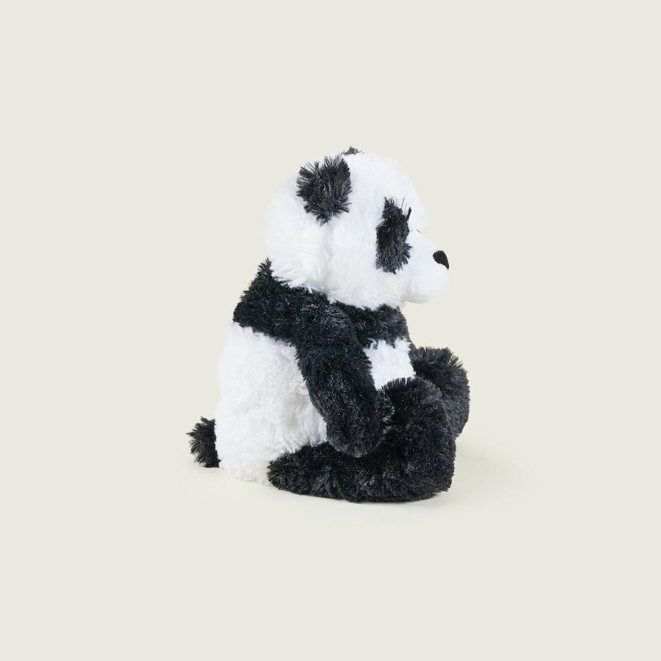 image 1 of Warmies Plush Panda Microwavable Weighted Teddy with French Lavender Scent, Hot or Cold for Cool Relaxation and Warm Relief