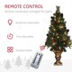 image 5 of HOMCOM 4ft Artificial Christmas Tree with 60 Warm White LED Lights