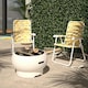 image 3 of Novogratz Asher Outdoor Fire Pit in White