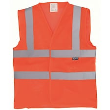 Yoko Unisex Adult Mesh Hi-Vis Vest - Orange - L