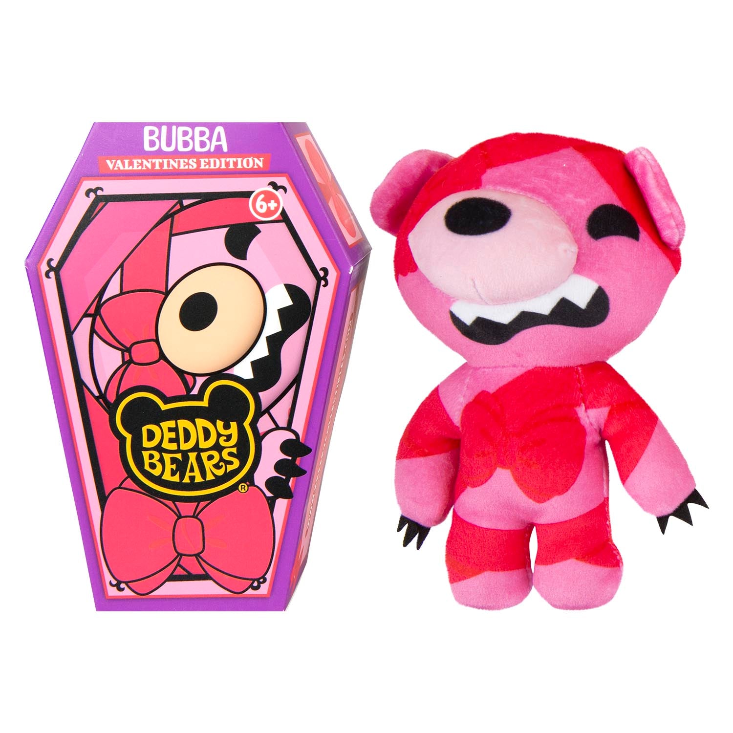 VFM e-Store Deddy Bears - Valentines Bubba Soft Toy 15cm x 8cm Multicolour X 1 | Size: 15 cm x 8 cm