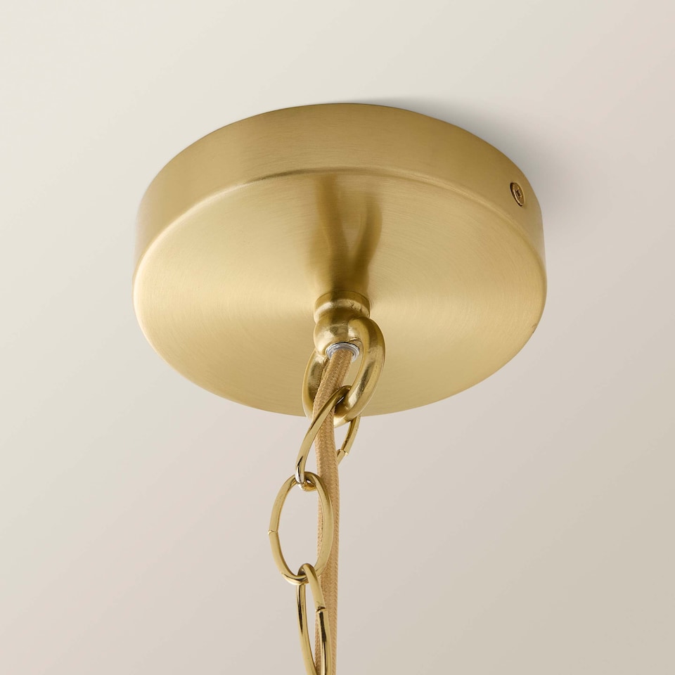 image 1 of ValueLights Juliette Orange 3 Tier Glass Disc Chandelier | Orange