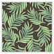 image 1 of Green palm leaves (Picutre Frame) White | L
