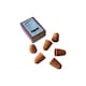 image 2 of Pack of 72 Orange No.3 Rubber Thimblettes - Extra Large Thimble Finger Cones