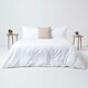 image 5 of Homescapes Natural European Size Linen Pillowcase - 40 x 40 cm Cream