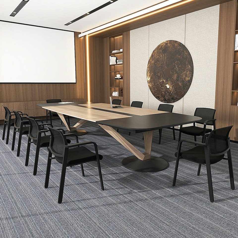 image 1 of COSTWAY Set of 2 Meeting Waiting Room Office Chairs Stackable Black