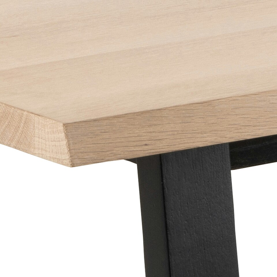 image 1 of Malika Dining Table in White Oak and Black