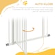 image 4 of PawHut 74-80cm Adjustable Metal Pet Gate Safety Barrier w/ Auto-Close Door White