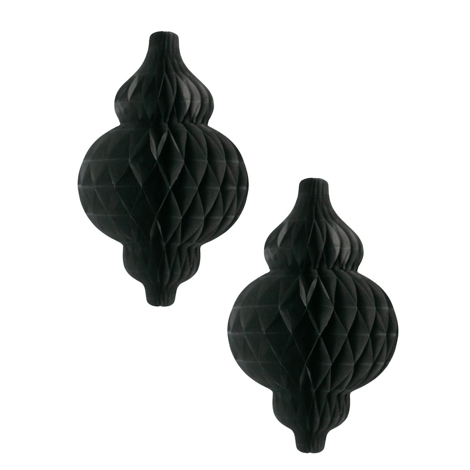 image 1 of Lantern Honeycombs (2pk) - Black