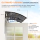 image 7 of Outsunny Door Canopy Awning Outdoor Window Rain Shelter for Door 196 x 75cm | Black | Black | 1