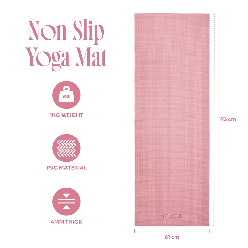 image 1 of Myga Entry Level Yoga Mat - Nostalgia Rose