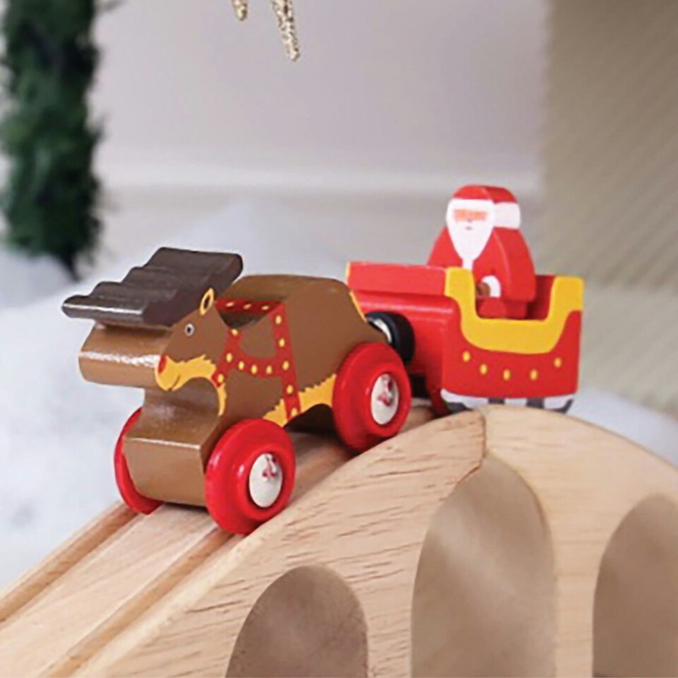 image 1 of Santa Sleigh with Reindeer