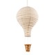image 1 of Modern Hot Air Balloon Oatmeal Linen Easy Fit Pendant Lighting Shade